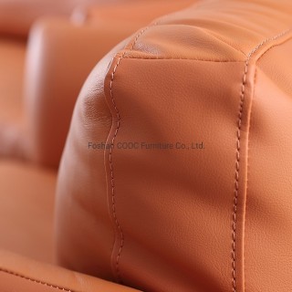 YK-1002 Modern Furniture Orange Freizeitledersofa