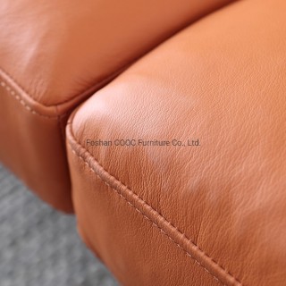 YK-1002 Modern Furniture Orange Freizeitledersofa