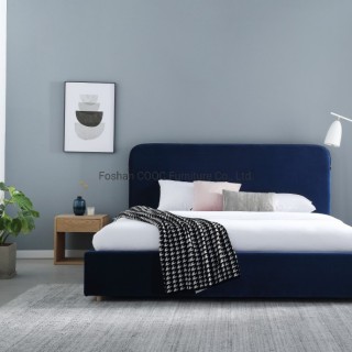 HYB01 Minimalist Style Furniture Three Colour King Size Bed