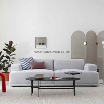 HYB-1006 Moderne Wohnmöbel Grau 3 Sitz Couch Wohnzimmer Stoff Sofa