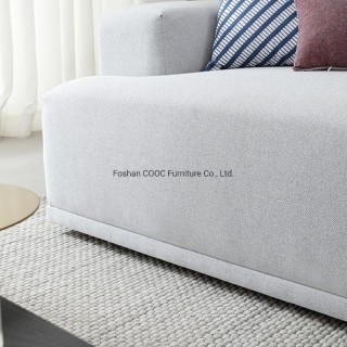 HYB-1006 Modern Home Furniture Grey 3 Seat Couch Living Room Fabric Sofa