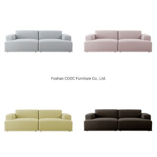 HYB-1006 Modern Home Furniture Grey 3 Seat Couch Living Room Fabric Sofa