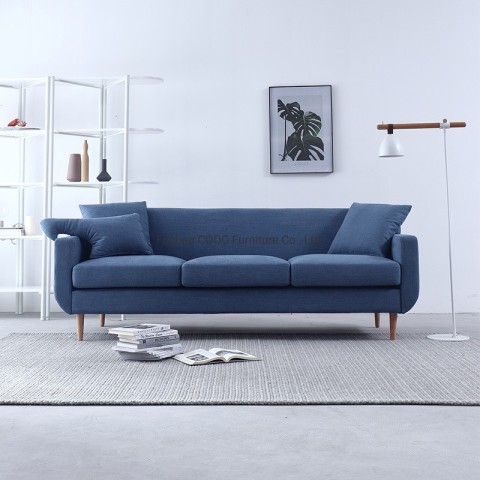 HYB-1017 客廳家具現代歐式布藝沙發木框架