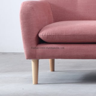 HYB-1021 Mobiliário de Tecido Moderno Chesterfield Sofá Rosa