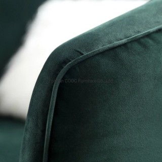 HYB-2008 Italian Style Living Room Furniture Modern Leisure Velvet Sofa Chair