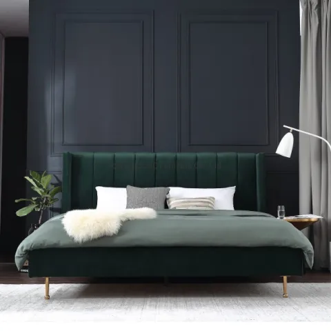 R07 Penyimpanan Perabot Kamar Tidur Modern Tempat Tidur King Mewah