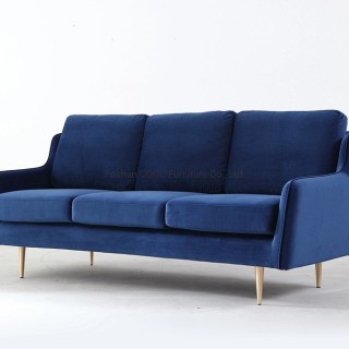 HYB-5029 Living Room Furniture Velvet Modern Sofa with Wood Frame