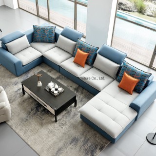8183 Modern European Style Living Room Furniture Leathaire Sofa