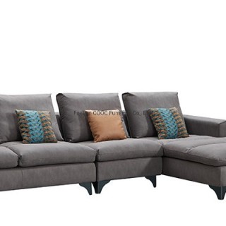 8139 Modern Sofa Gery Leathaire Living Room Furniture with Wood Frame