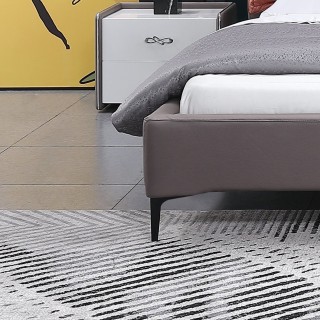 KS3179 Modern Nordic Bedroom Living Room Furniture Queen Size Fabric Bed