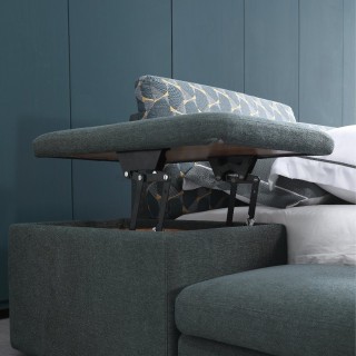 KS3182 Mobilier dormitor design pat pat King size cu dulap de depozitare