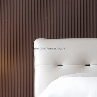 KS2591 Modern Super Soft Bedroom Furniture King Queen Size Leather Bed