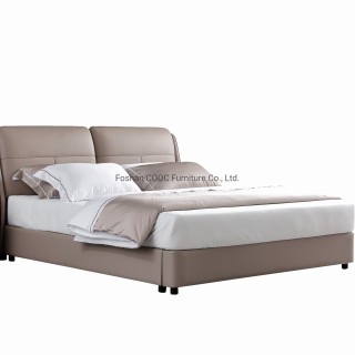 KS2578 Modern hálószoba bútorok Mély puha, kiváló minőségű bőrággyal