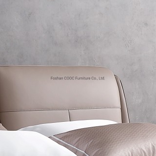 KS2578 Modern hálószoba bútorok Mély puha, kiváló minőségű bőrággyal