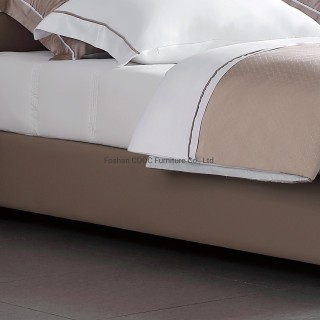 KS2578 Modern hálószoba bútorok Mély puha, kiváló minőségű bőrággyal