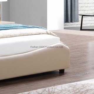 KS2530 King Bed Modern Bedroom Furniture Elegant Style Leather Beds
