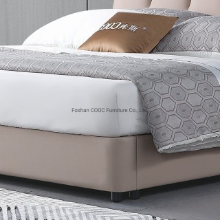 KS2328C Modern Chinese Bedroom Furniture Super Soft Pastel Color King Bed
