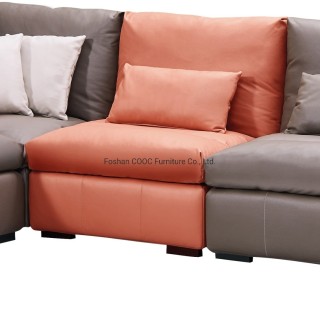 8165 Chesterfield Modern Design Leathaire Wood Frame Living Room Sofa with Latex Seat