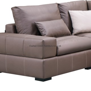 8165 Chesterfield Modern Design Leathaire Wood Frame Living Room Sofa with Latex Seat