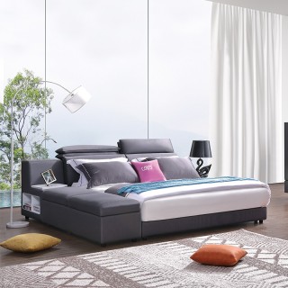 KS3150 Modern Furniture High Precision Mercerized Fabric Storage King Bed