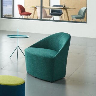 HYA-5200 Modern Business Furniture Fabric Single Lounge Chairs