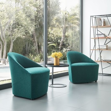 HYA-5200 Modern Business Furniture Fabric Single Lounge Chairs