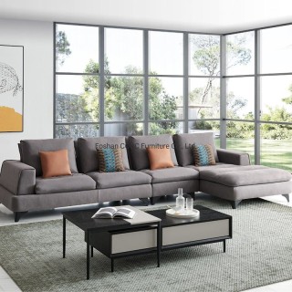 8139 Modern Sofa Gery Leathaire Living Room Furniture with Wood Frame
