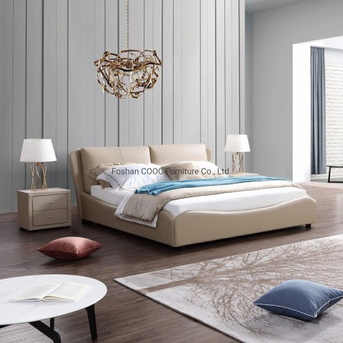 KS2530特大床現代臥室家具典雅風格皮床