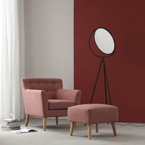 5002家具套裝腳墊舒適的現代彩色布藝椅子