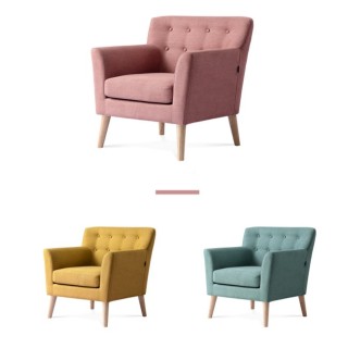 5002 - Muebles de otomana, silla de tela de color moderno y cómodo