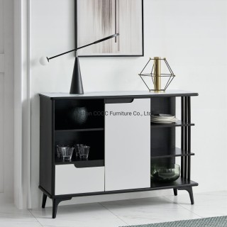 1908 Modern Glass Furniture Sideboard Cabinet End Table TV Stand Lateral File Living Room Furniture