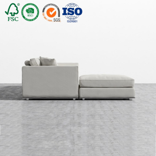 Modern giant kd sofa home furniture cloud u modular sectional couch leather white living room sofa set