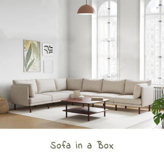 Modern KD Sofa Nordic Leisure L Bentuk Sectional Lounge Sofa Ruang Tamu Sudut Kain Sofa Set Furniture