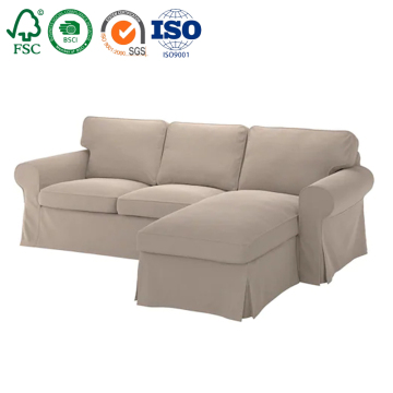 Modern cover sofa in a box 3 seater roller arm couch bed floor seating furniture sofa set cubre KD sofa