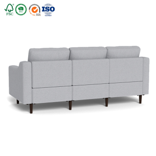 Роскошная темно-серая ткань в сборе, модульные облачные диваны, диван, 3-местный секционный диван