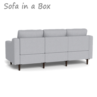 Роскошная темно-серая ткань в сборе, модульные облачные диваны, диван, 3-местный секционный диван