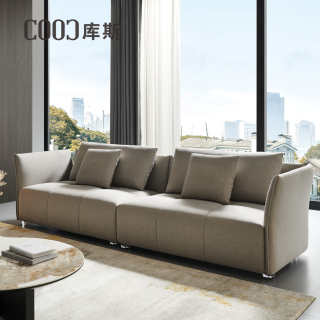 Modern royal luxury detachable KD sofa living room fabric 3 seater curved modular home furniture