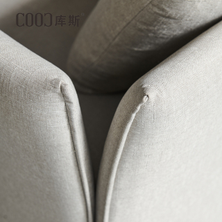 Modern royal luxury detachable KD sofa living room fabric 3 seater curved modular home furniture