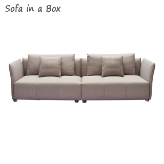 Modern royal luxury detachable KD sofa living room fabric 3 seater curved modular home furniture