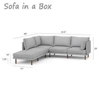 Modern KD sofa Nordic leisure corner sectional lounge couches