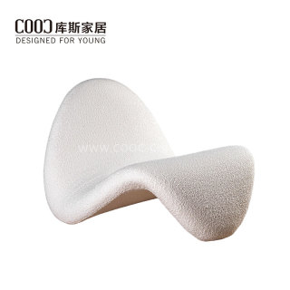 Lounge White Modern Teddy Velvet Fabric Leisure Chair for Home Hotel Furniture