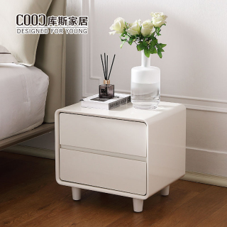 Reducere la vrac Noptiera moderna inteligenta din MDF alb Noptiera Smart LED