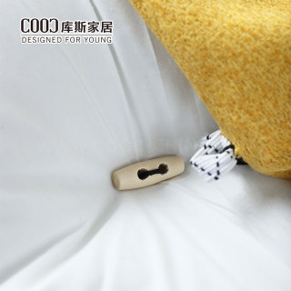 Modern European Nordic Style Living Room Linen Fabric Small 2 Seater Love Seat Sofa For Apartment