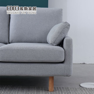 Modern Gray Fabric Sectional Couch Living Room 3 Seater Sofa Set Furniture