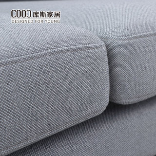 Modern Gray Fabric Sectional Couch Living Room 3 Seater Sofa Set Furniture