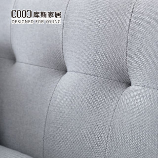 Nordic L Shape Gray Sectional Couch Fabric Sofa Set Living Room Furniture