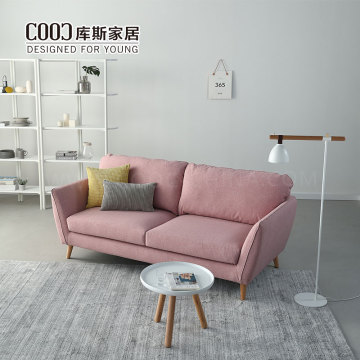 Moderne Couch, Wohnzimmer, 2-Sitzer-Sofas, Sofagarnitur im nordischen Stil