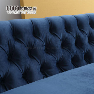 Modern 3 Seater Sofa Set Designs Velvet Chesterfield Sofa Living Room Furniture