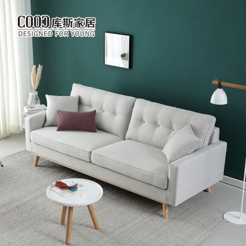 現代設計 2 座布藝組合沙發客廳沙發套裝