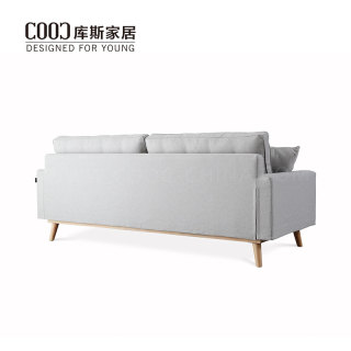 Morden Design 2 Seat Fabric Sectional Couch Living Room Sofa Set